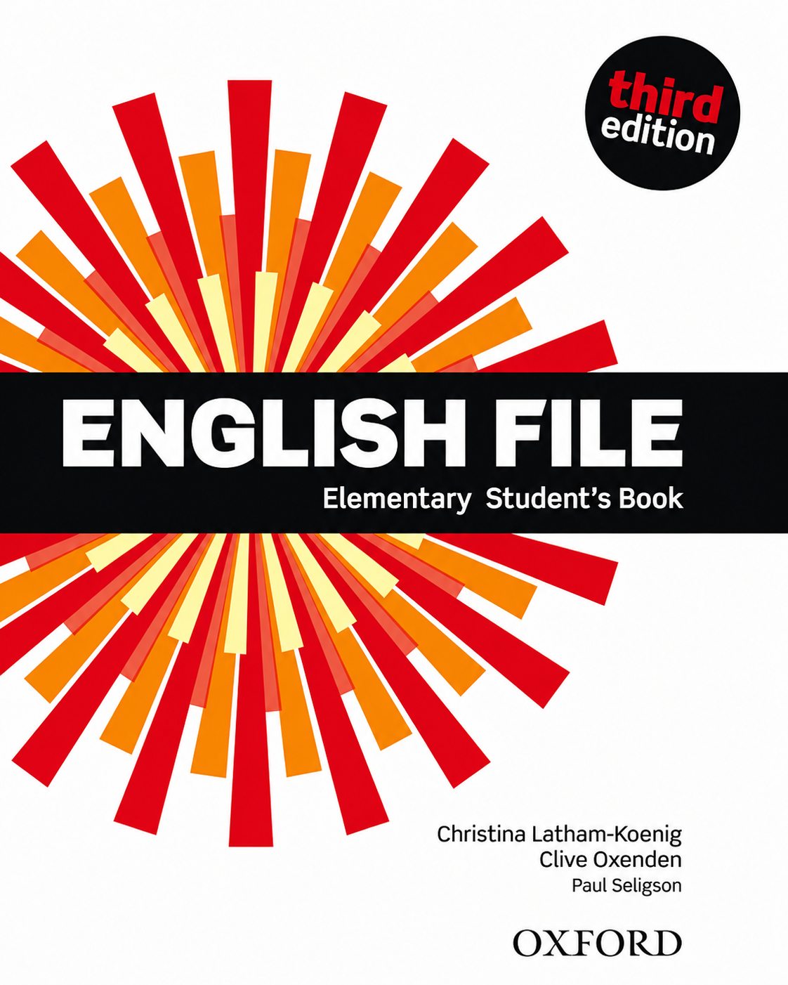 Обложка Oxford English File Elementary Student's Book, third edition